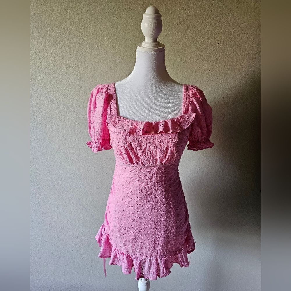 NWT Dolls Kill Current Mood Belles And Bows Eyelet Mini Dress Small